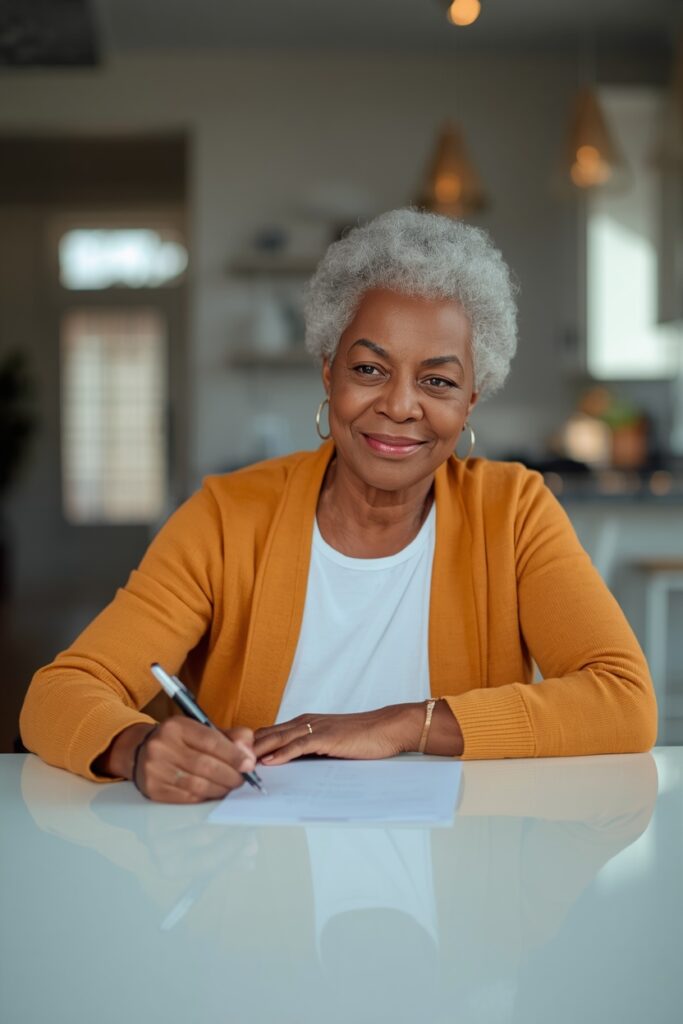 lucid-origin_Photorealistic_portrait_of_a_confident_African_American_woman_in_her_60s_at_a_br-0